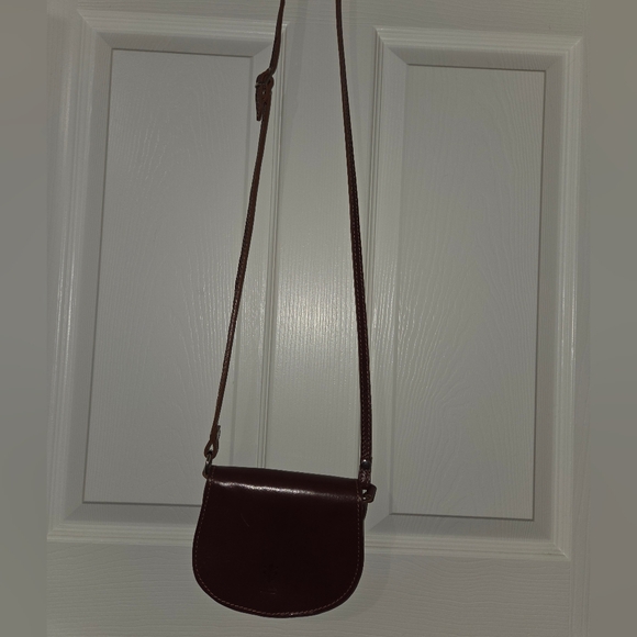 Brown Leather Crossbody Bag - Saddle Style - Picture 8 of 8